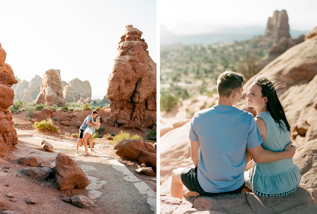 Heidi Vail Photography Engagement Session Moab Utah in Arches National Park