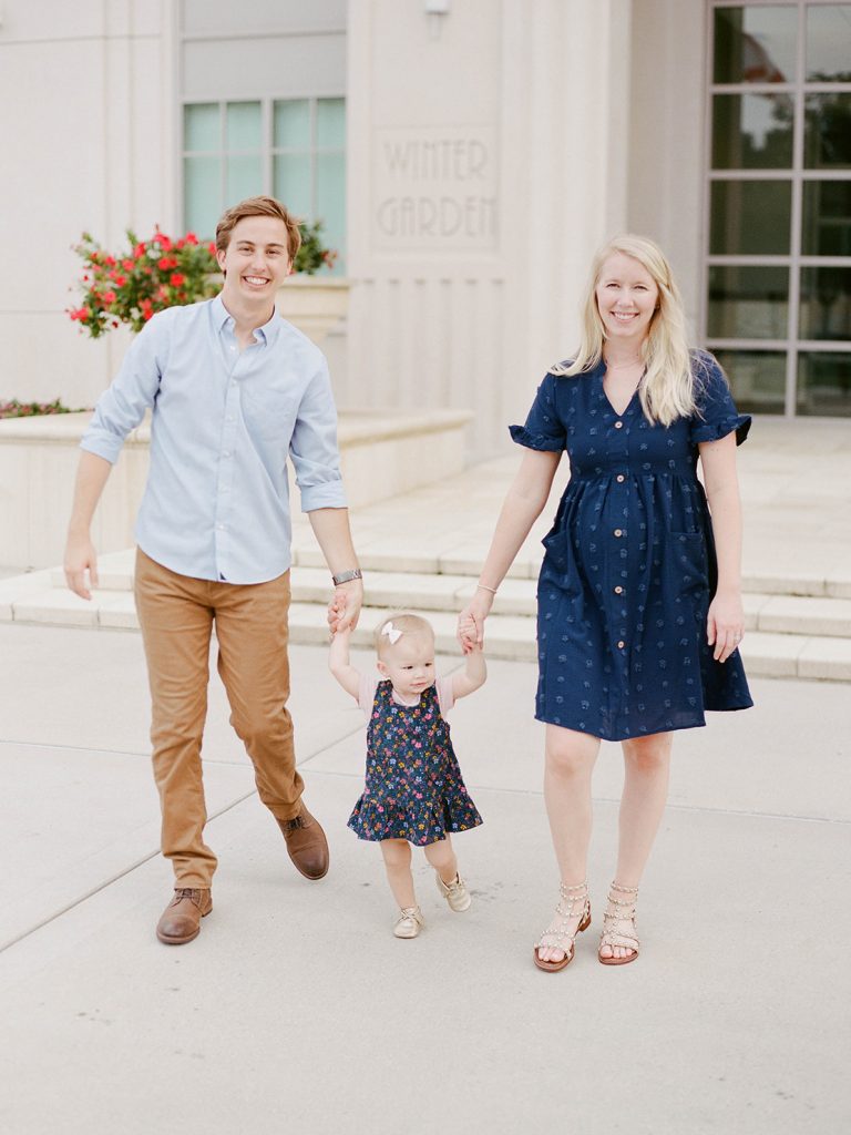 Downtown Winter Garden, Florida family portrait session with Heidi Vail Photography Fine Art Film Photographer | Family & Maternity Photography | Serving Central Florida