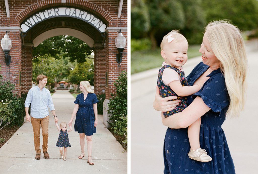 Downtown Winter Garden, Florida family portrait session with Heidi Vail Photography Fine Art Film Photographer | Family & Maternity Photography | Serving Central Florida