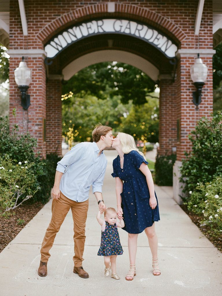 Downtown Winter Garden, Florida family portrait session with Heidi Vail Photography Fine Art Film Photographer | Family & Maternity Photography | Serving Central Florida